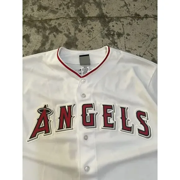 Authentic Majestic MLB Anaheim Angels Albert Pujols Baseball Jersey Size Men XL‎ - Picture 4 of 8